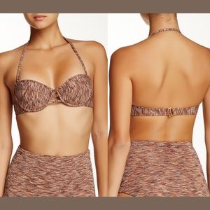 NWT Ale By Alessandra Copper Canyon Bikini Top XS‎